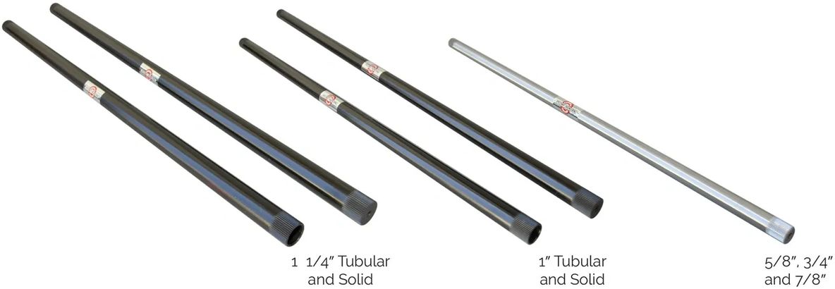 Speedway Engineering Solid 1-1/4" 48 Spline Sway Bar, Three Piece Splined Sway Bar